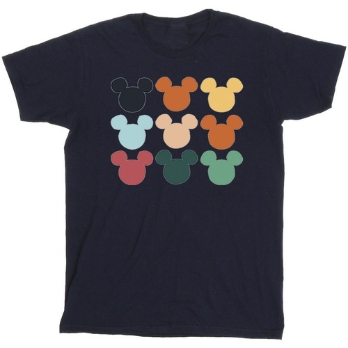 Vêtements Garçon T-shirts manches courtes Disney Mickey Mouse Heads Square Bleu