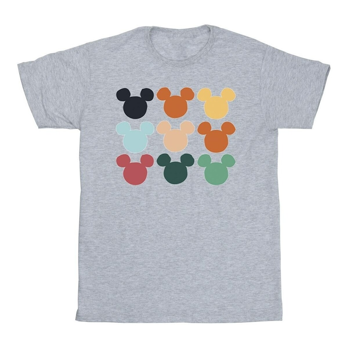 Vêtements Garçon T-shirts manches courtes Disney Mickey Mouse Heads Square Gris