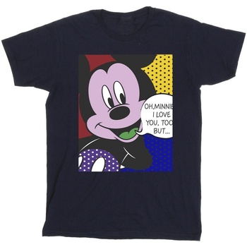 Vêtements Garçon T-shirts manches courtes Disney Mickey Mouse Oh Minnie Pop Art Bleu