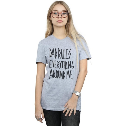 Vêtements Femme T-shirts manches longues Disney The Lion King Dad Rules Everything Gris