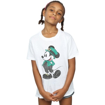 Vêtements Fille T-shirts manches longues Disney Mickey Mouse St Patrick Costume Blanc