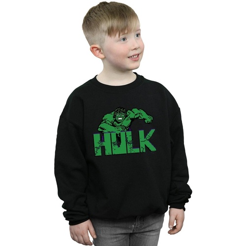 Vêtements Garçon Sweats Marvel Hulk Pixelated Noir