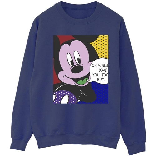 Vêtements Femme Sweats Disney Mickey Mouse Oh Minnie Pop Art Bleu