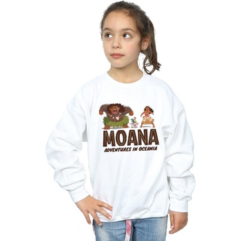 Vêtements Fille Sweats Disney Moana Adventures in Oceania Blanc