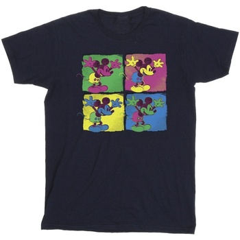 Vêtements Garçon T-shirts manches courtes Disney Mickey Mouse Pop Art Bleu