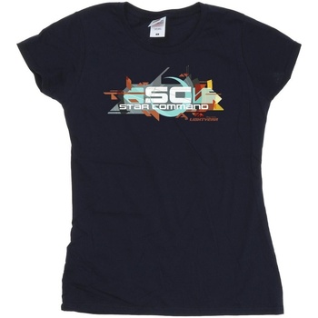 Vêtements Femme T-shirts manches longues Disney Lightyear Star Command Graphic Title Bleu