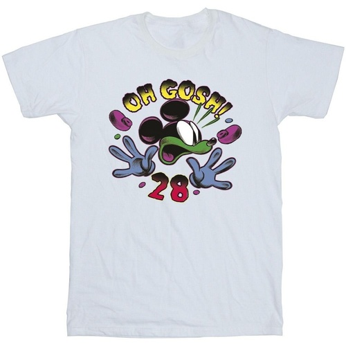 Vêtements Garçon T-shirts manches courtes Disney Mickey Mouse Oh Gosh Pop Art Blanc