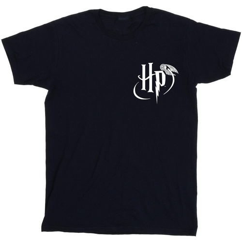 Vêtements Homme T-shirts manches longues Harry Potter Logo Pocket Bleu