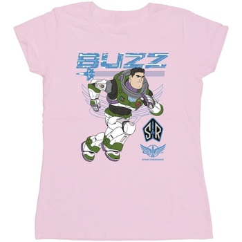 Vêtements Femme T-shirts manches longues Disney Lightyear Buzz Run To Action Rouge