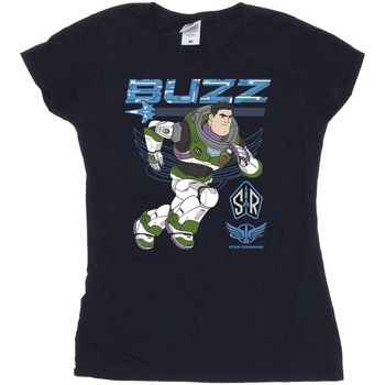 Vêtements Femme T-shirts manches longues Disney Lightyear Buzz Run To Action Bleu