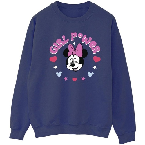 Vêtements Femme Sweats Disney Minnie Mouse Girl Power Bleu