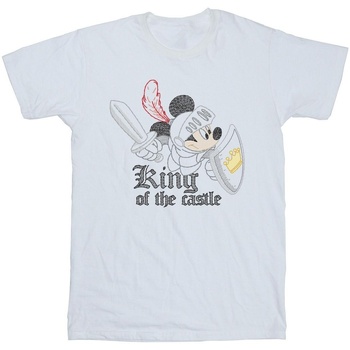 Vêtements Garçon T-shirts manches courtes Disney Mickey Mouse King Of The Castle Blanc