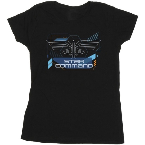 Vêtements Femme T-shirts manches longues Disney Lightyear Star Command Icons Noir