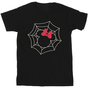 Vêtements Garçon T-shirts manches courtes Disney Minnie Mouse Spider Web Noir