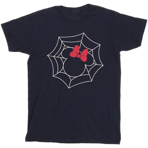 Vêtements Garçon T-shirts manches courtes Disney Minnie Mouse Spider Web Bleu
