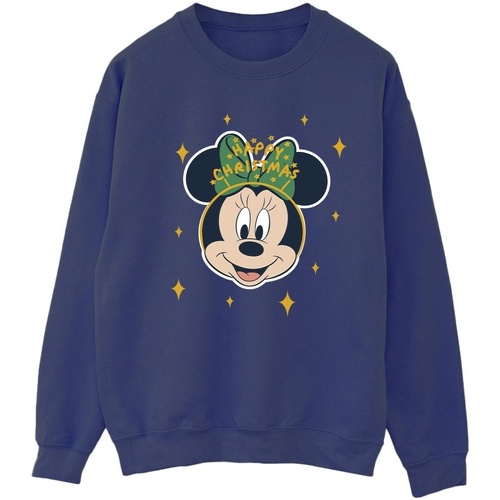 Vêtements Femme Sweats Disney Minnie Mouse Happy Christmas Bleu
