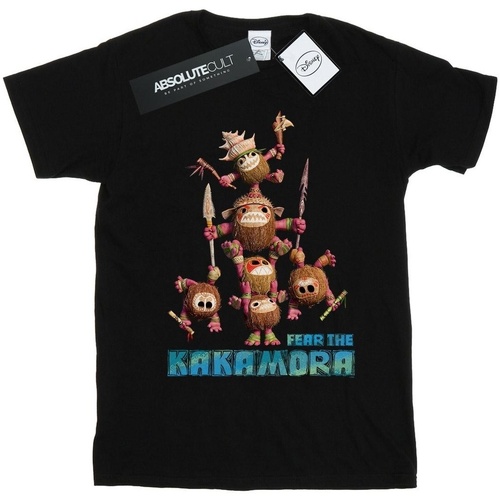 Vêtements Garçon T-shirts manches courtes Disney Moana Fear The Kakamora Noir