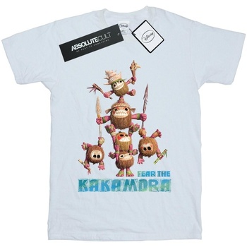 Vêtements Garçon T-shirts manches courtes Disney Moana Fear The Kakamora Blanc