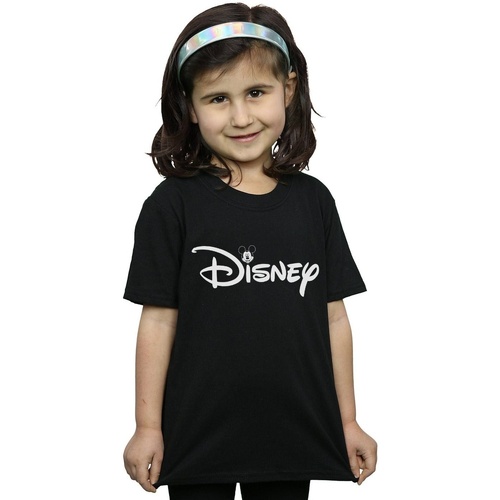 Vêtements Fille T-shirts manches longues Disney Mickey Mouse Head Logo Noir
