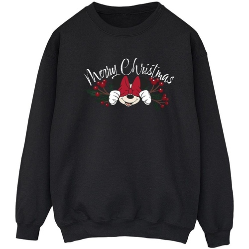 Vêtements Femme Sweats Disney Minnie Mouse Christmas Holly Noir