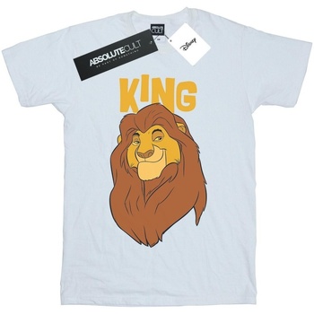 Vêtements Femme T-shirts manches longues Disney The Lion King Mufasa King Blanc