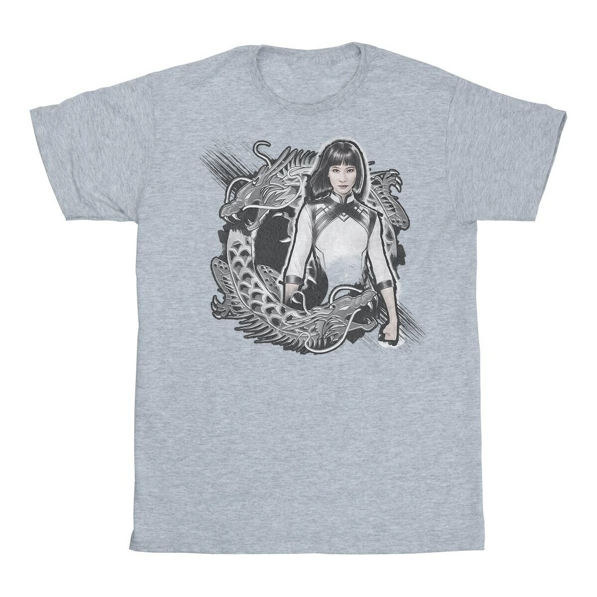Vêtements Garçon T-shirts manches courtes Marvel Shang-Chi And The Legend Of The Ten Rings Xialing Dragon Gris