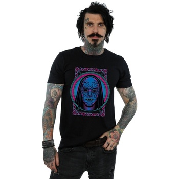 Vêtements Homme T-shirts manches longues Harry Potter Neon Death Eater Mask Noir