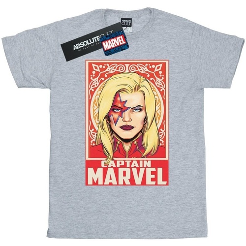 Vêtements Garçon T-shirts manches courtes Marvel Captain  Ornament Gris