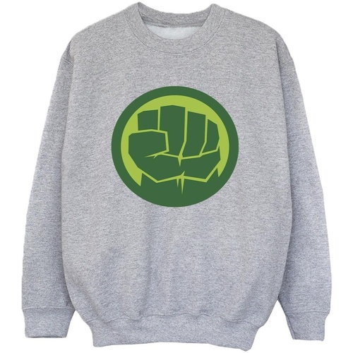 Vêtements Garçon Sweats Marvel Hulk Chest Logo Gris
