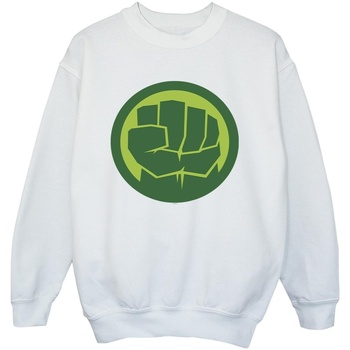 Vêtements Garçon Sweats Marvel Hulk Chest Logo Blanc