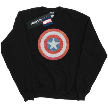 Vêtements Fille Sweats Marvel Captain America Sketched Shield Noir