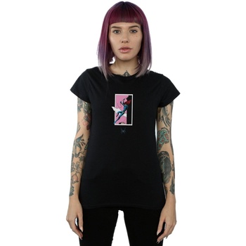 Vêtements Femme T-shirts manches longues Marvel Black Widow Roof Jump Noir