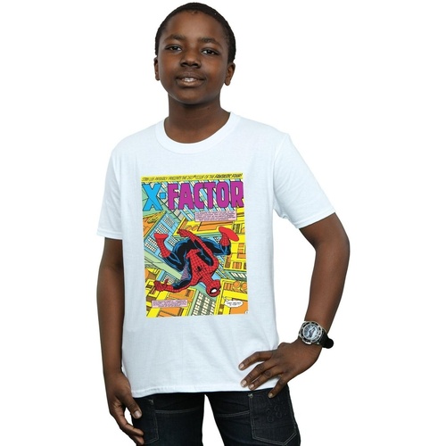 Vêtements Garçon T-shirts manches courtes Marvel Spider-Man X Factor Cover Blanc