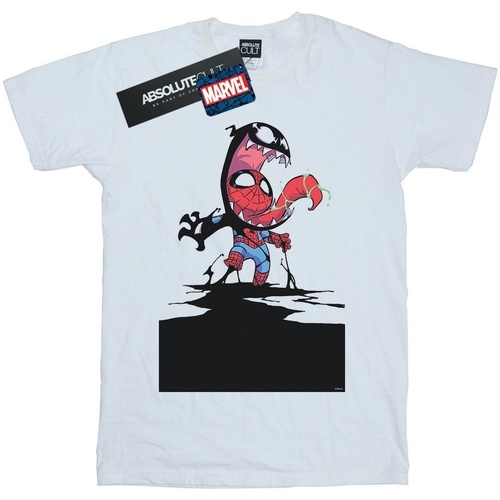 Vêtements Garçon T-shirts manches courtes Marvel Spider-Man Venom Cartoon Blanc