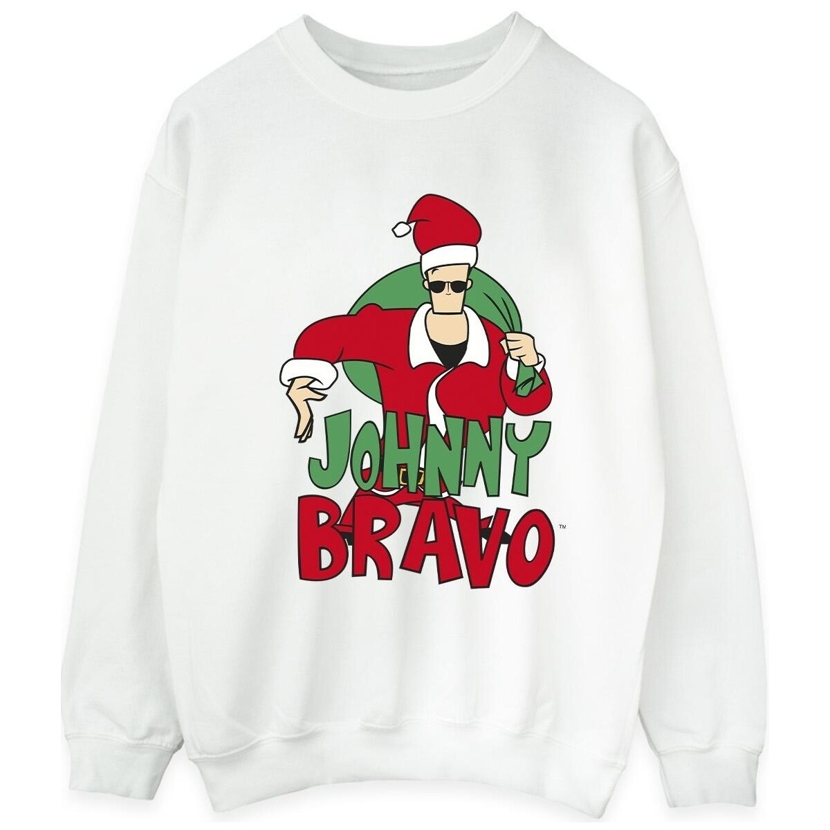 Vêtements Homme Sweats Johnny Bravo Johnny Christmas Blanc