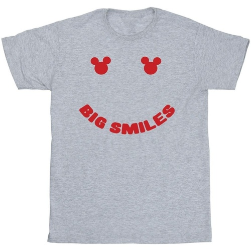 Vêtements Fille T-shirts manches longues Disney Mickey Mouse Big Smile Gris