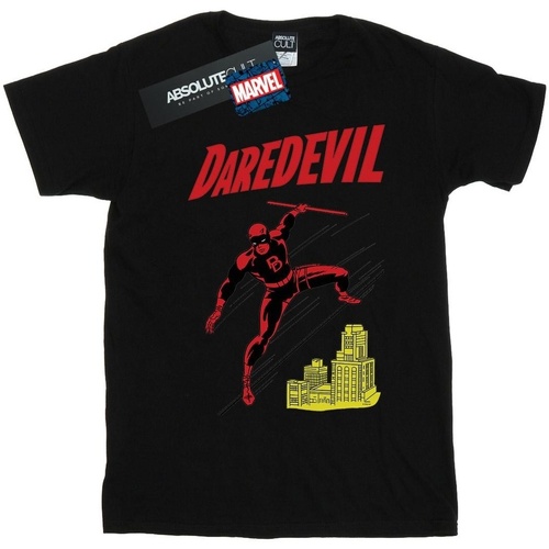 Vêtements Garçon T-shirts manches courtes Marvel Daredevil Rooftop Noir
