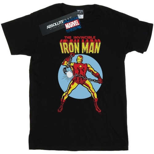 Vêtements Garçon T-shirts manches courtes Marvel The Invincible Iron Man Noir