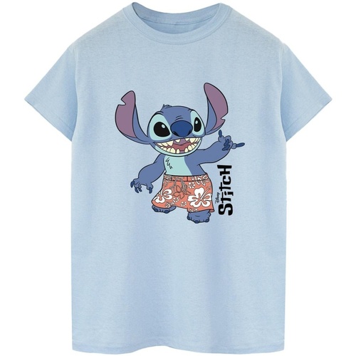 Vêtements Femme T-shirts manches courtes Disney Lilo & Stitch Bermuda Shorts Bleu