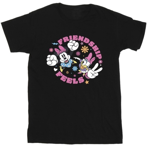 Vêtements Fille T-shirts manches longues Disney Minnie Mouse Daisy Friendship Noir