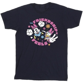 Vêtements Fille T-shirts manches longues Disney Minnie Mouse Daisy Friendship Bleu