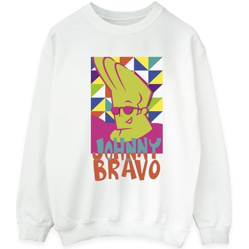 Vêtements Homme Sweats Johnny Bravo Multi Triangles Pop Art Blanc