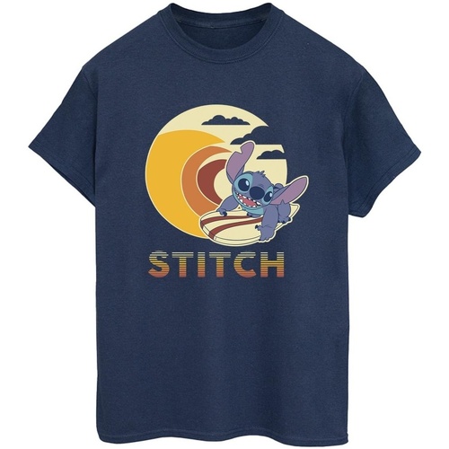Vêtements Femme T-shirts manches longues Disney Lilo & Stitch Summer Waves Bleu