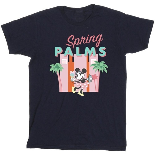 Vêtements Fille T-shirts manches longues Disney Minnie Mouse Spring Palms Bleu
