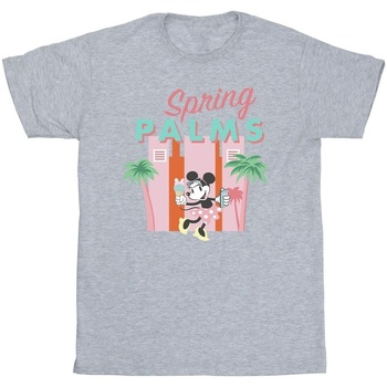 Vêtements Fille T-shirts manches longues Disney Minnie Mouse Spring Palms Gris