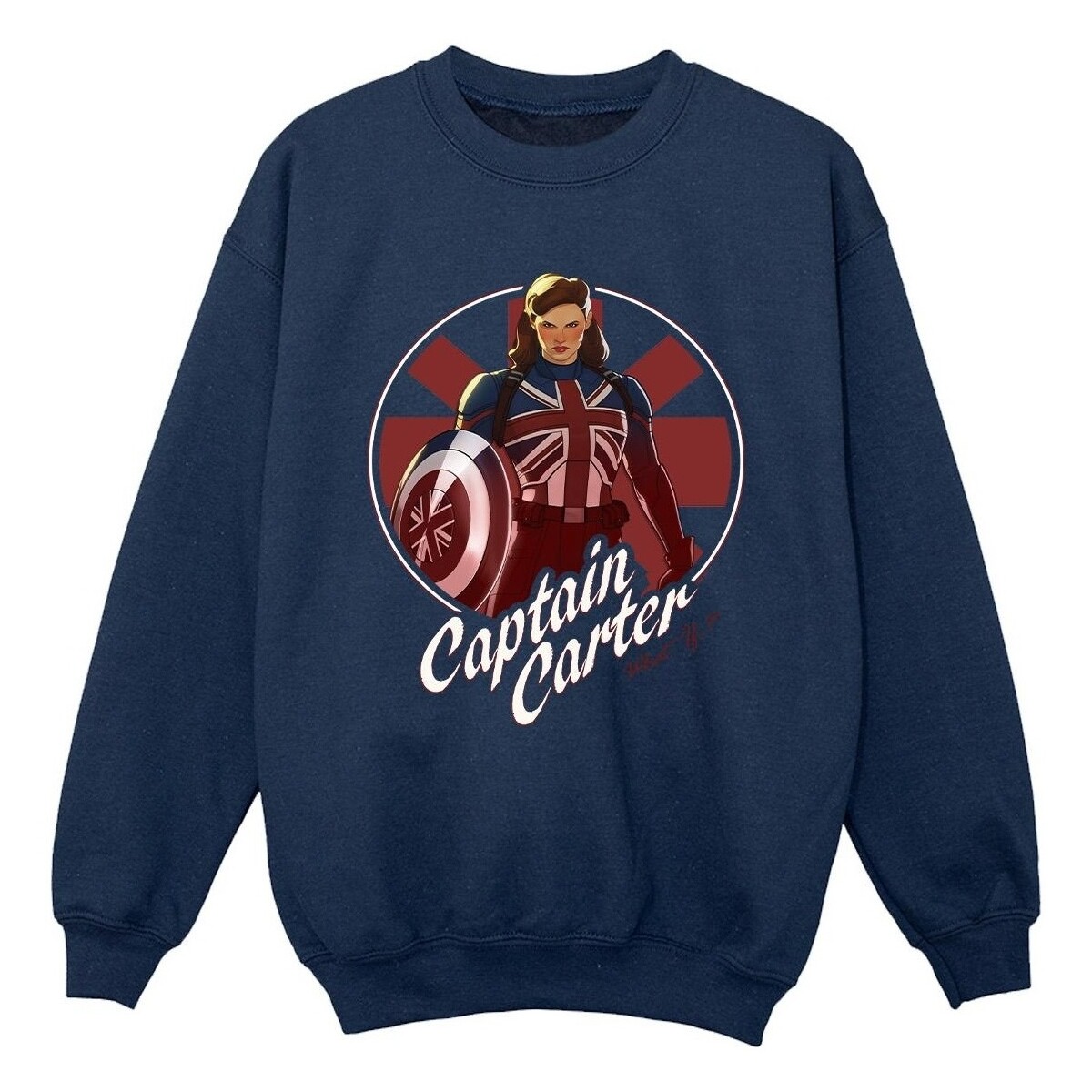 Vêtements Garçon Sweats Marvel What If Captain Carter Bleu