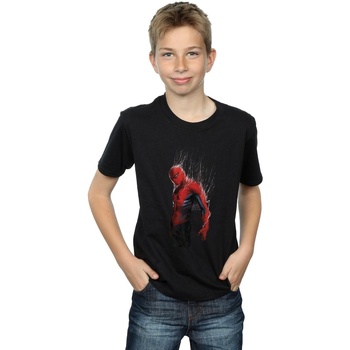 Vêtements Garçon T-shirts manches courtes Marvel Spider-Man Web Wrap Noir