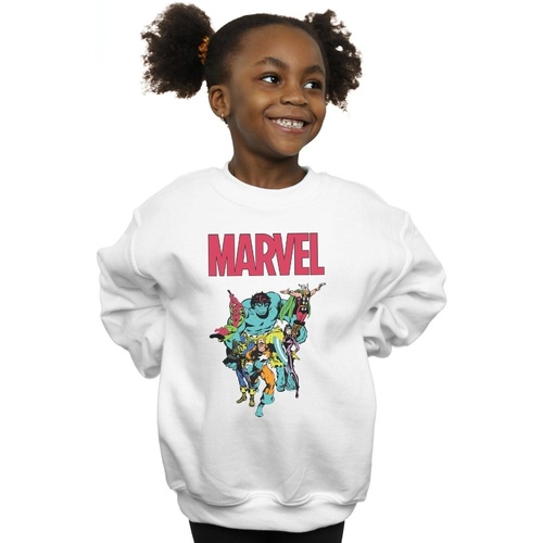 Vêtements Fille Sweats Marvel Avengers Pop Group Blanc