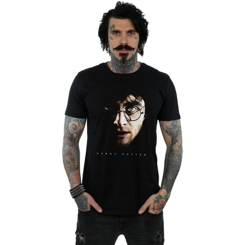 Vêtements Homme T-shirts manches longues Harry Potter Dark Portrait Noir