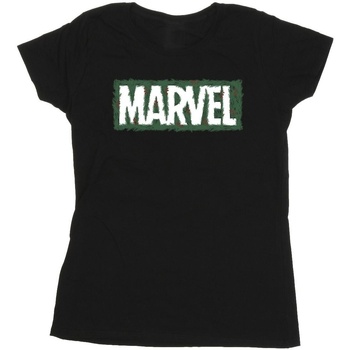 Vêtements Femme T-shirts manches longues Marvel Holly Logo Noir